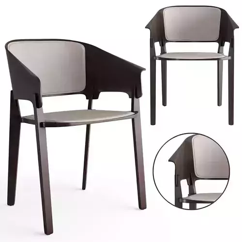 Threepiece two chairs with seat and seat