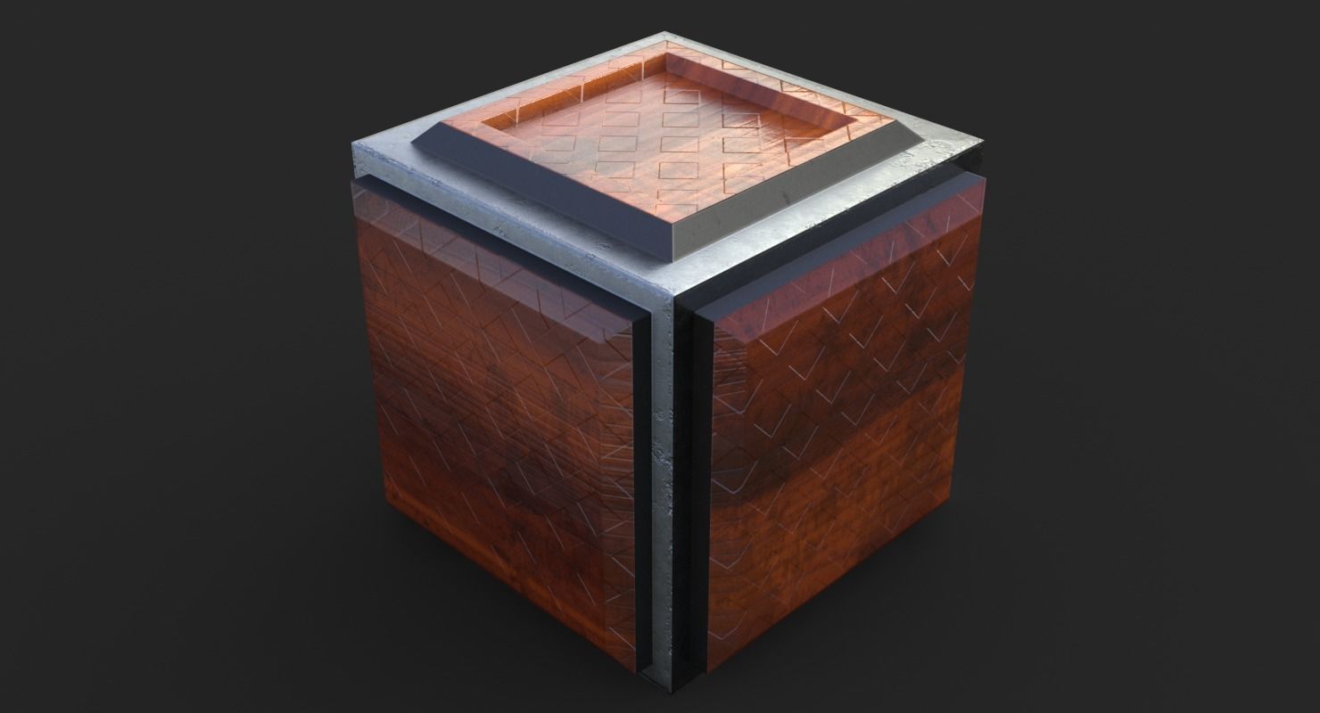 Cube Game Low Poly PBR Low-poly 3D model_2