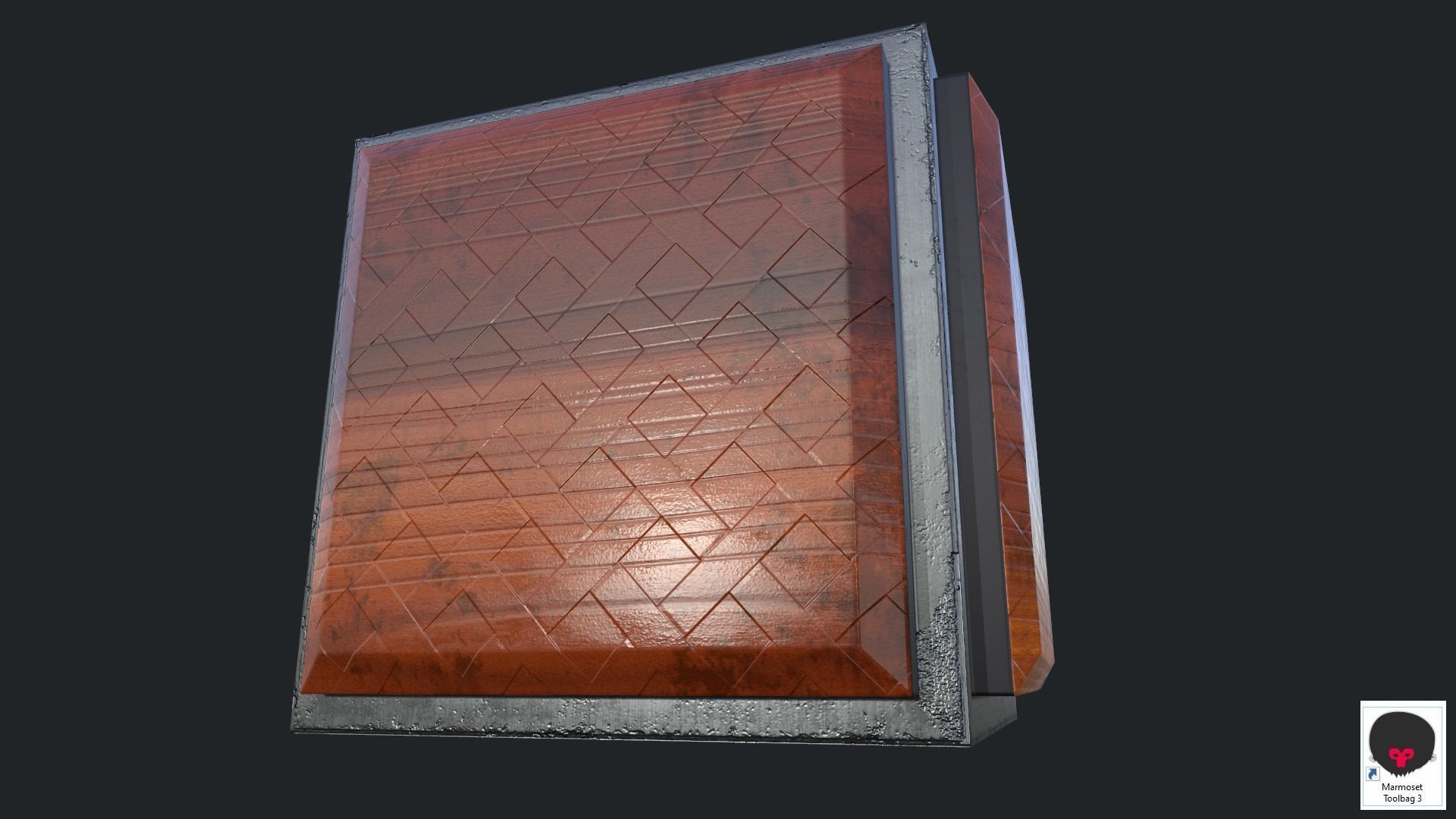 Cube Game Low Poly PBR Low-poly 3D model_12