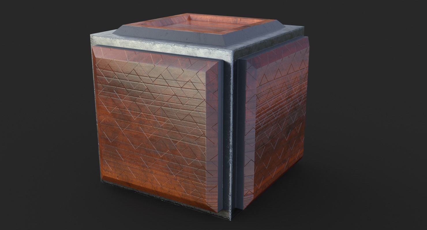 Cube Game Low Poly PBR Low-poly 3D model_3
