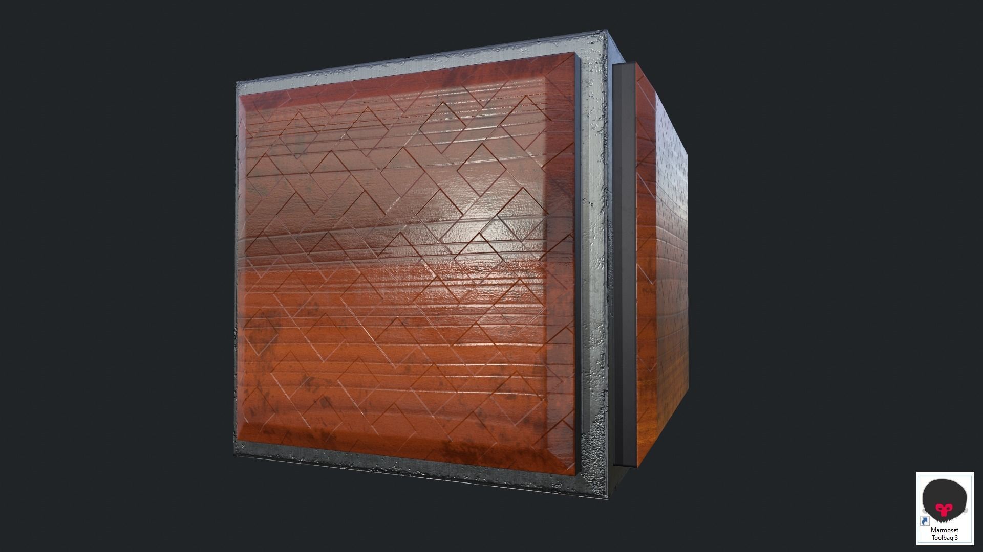 Cube Game Low Poly PBR Low-poly 3D model_9