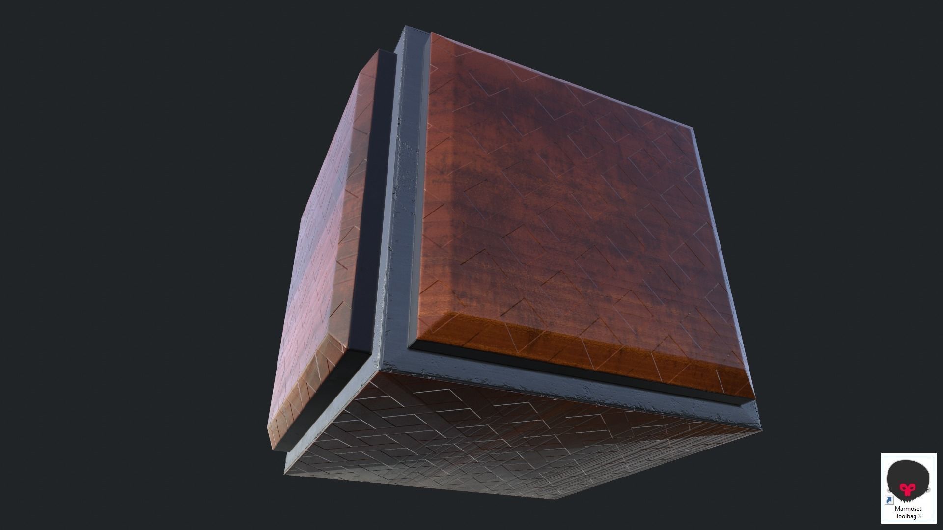Cube Game Low Poly PBR Low-poly 3D model_8