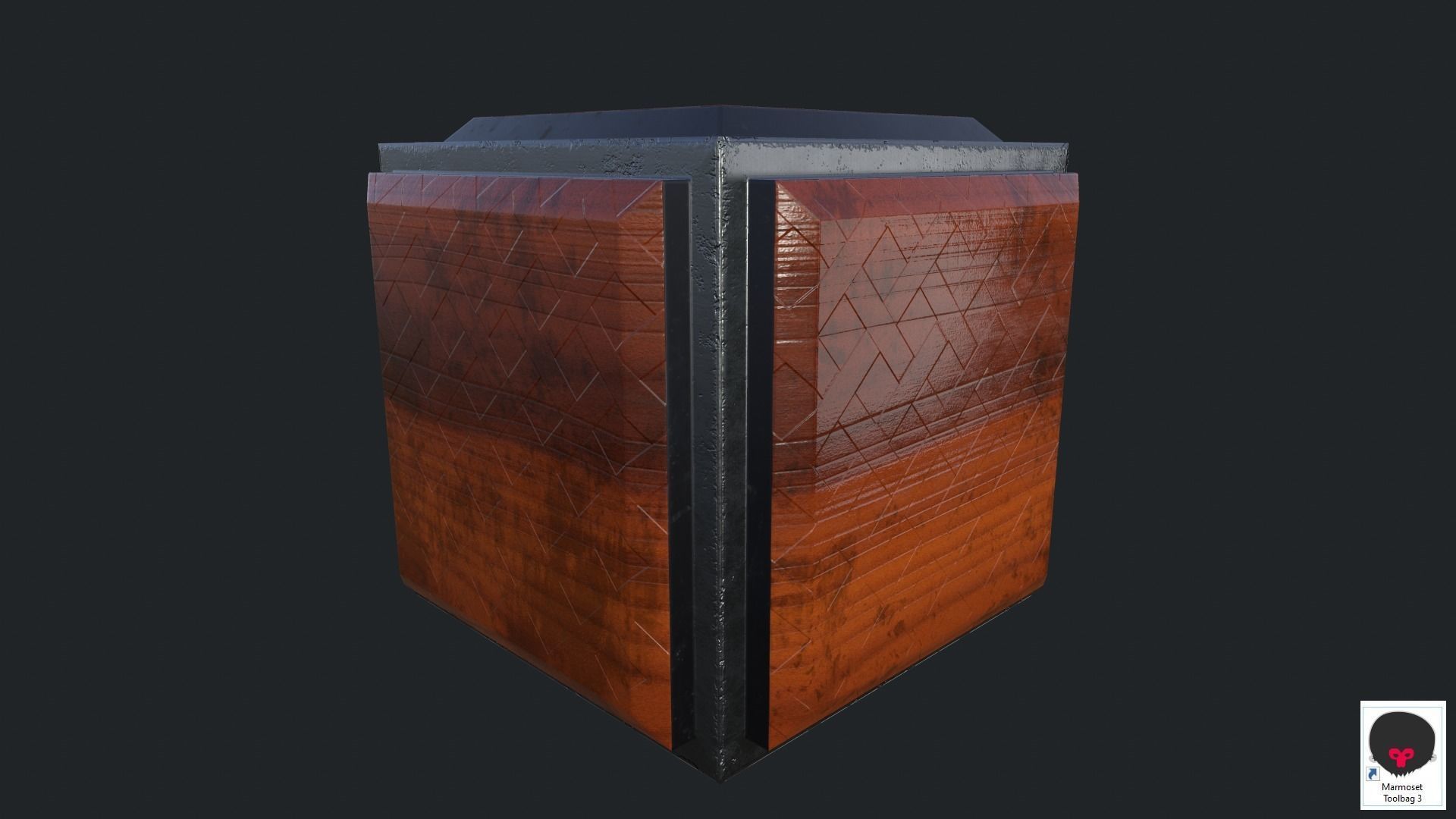 Cube Game Low Poly PBR Low-poly 3D model_10
