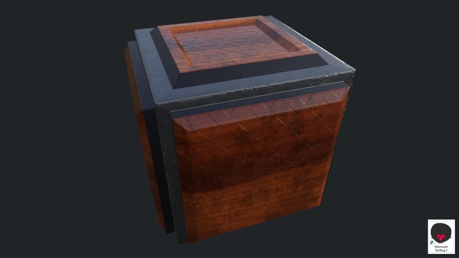Cube Game Low Poly PBR Low-poly 3D model_11
