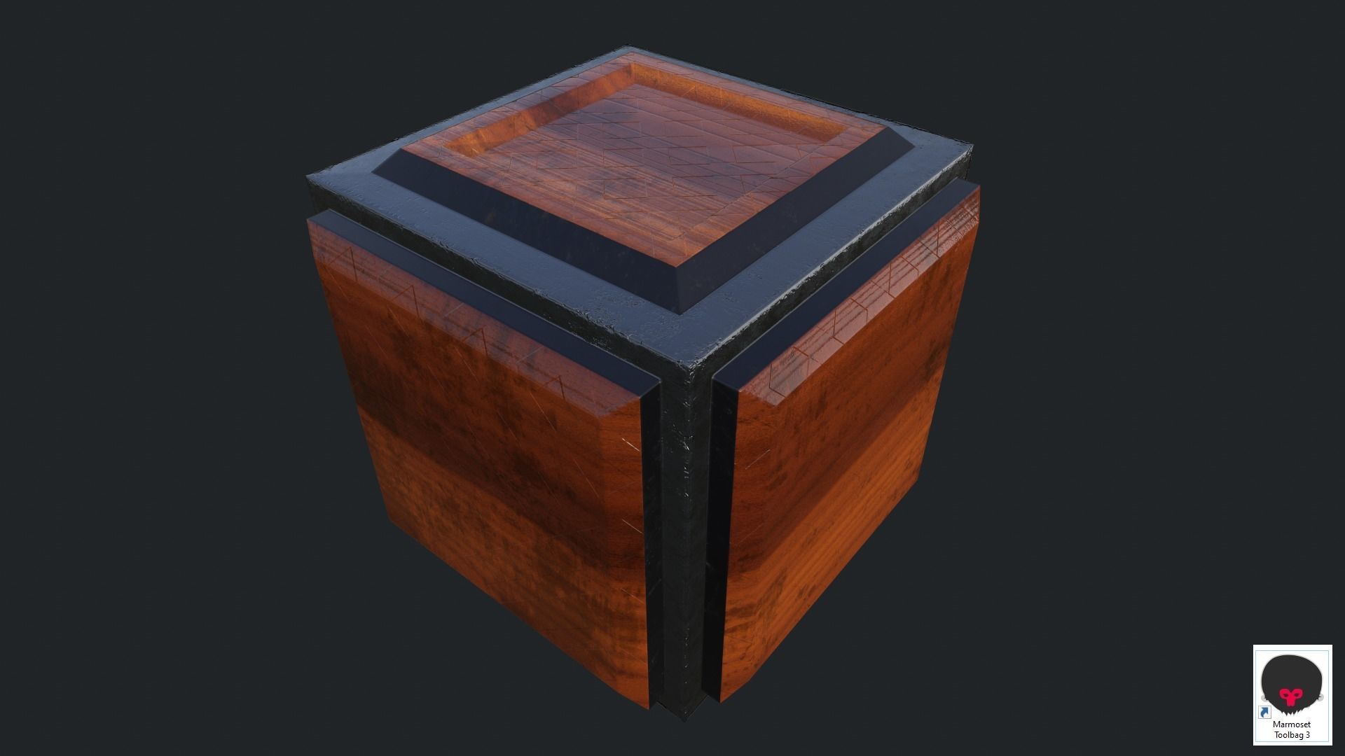 Cube Game Low Poly PBR Low-poly 3D model_7