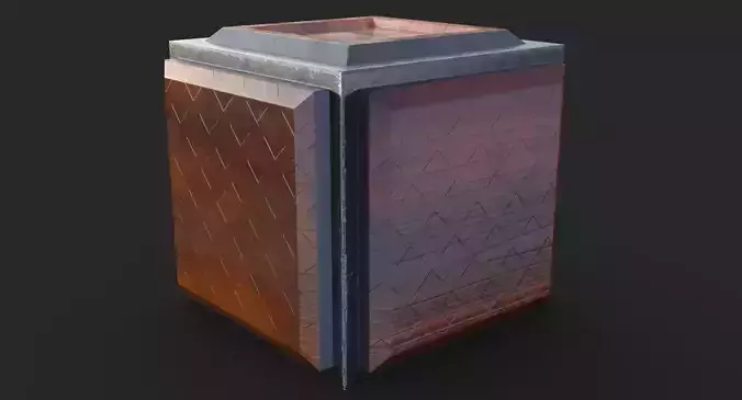 Cube Game Low Poly PBR Low-poly 3D model Cube Game Low Poly PBR Low-poly 3D model