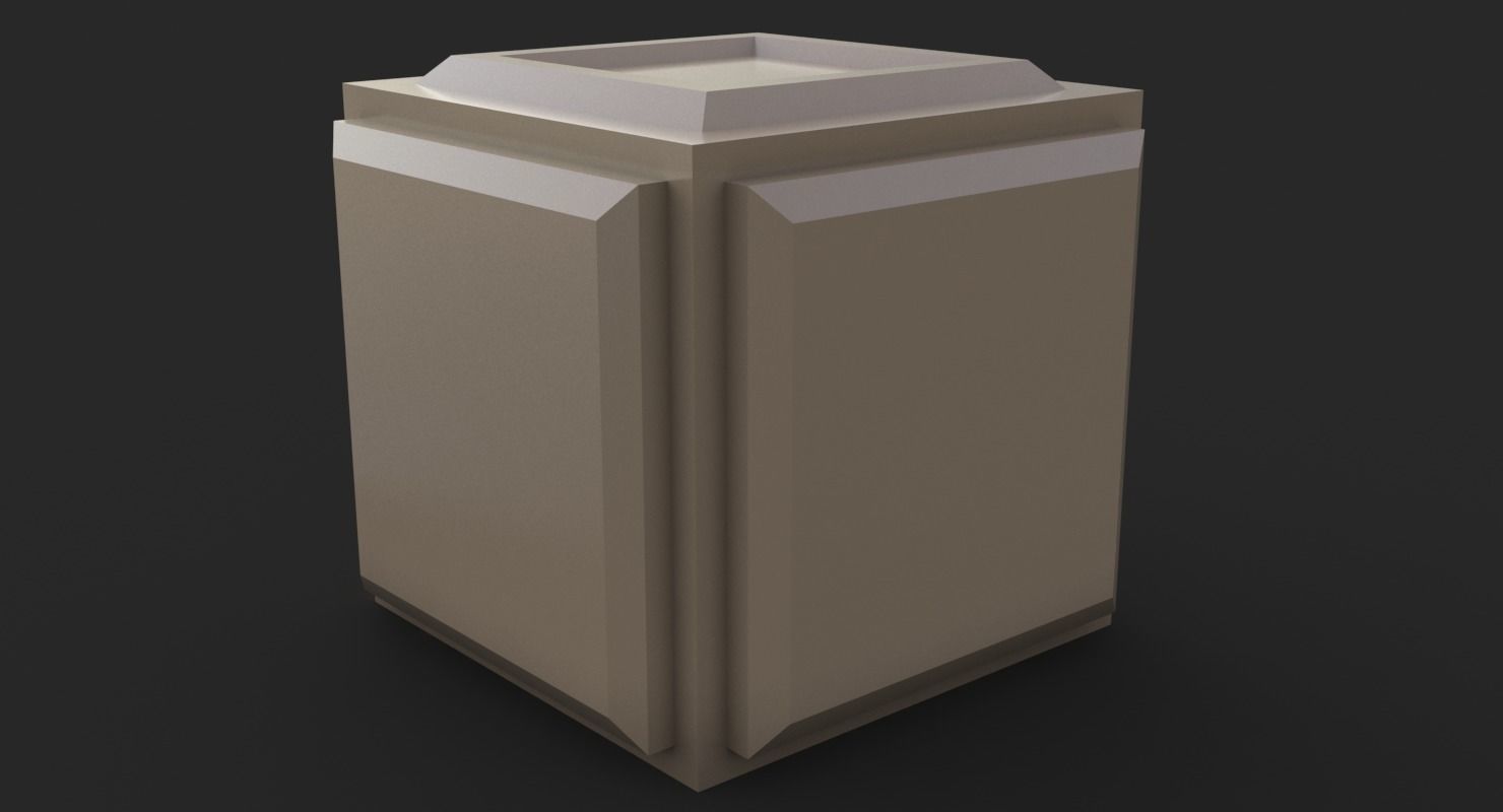Cube Game Low Poly PBR Low-poly 3D model_5