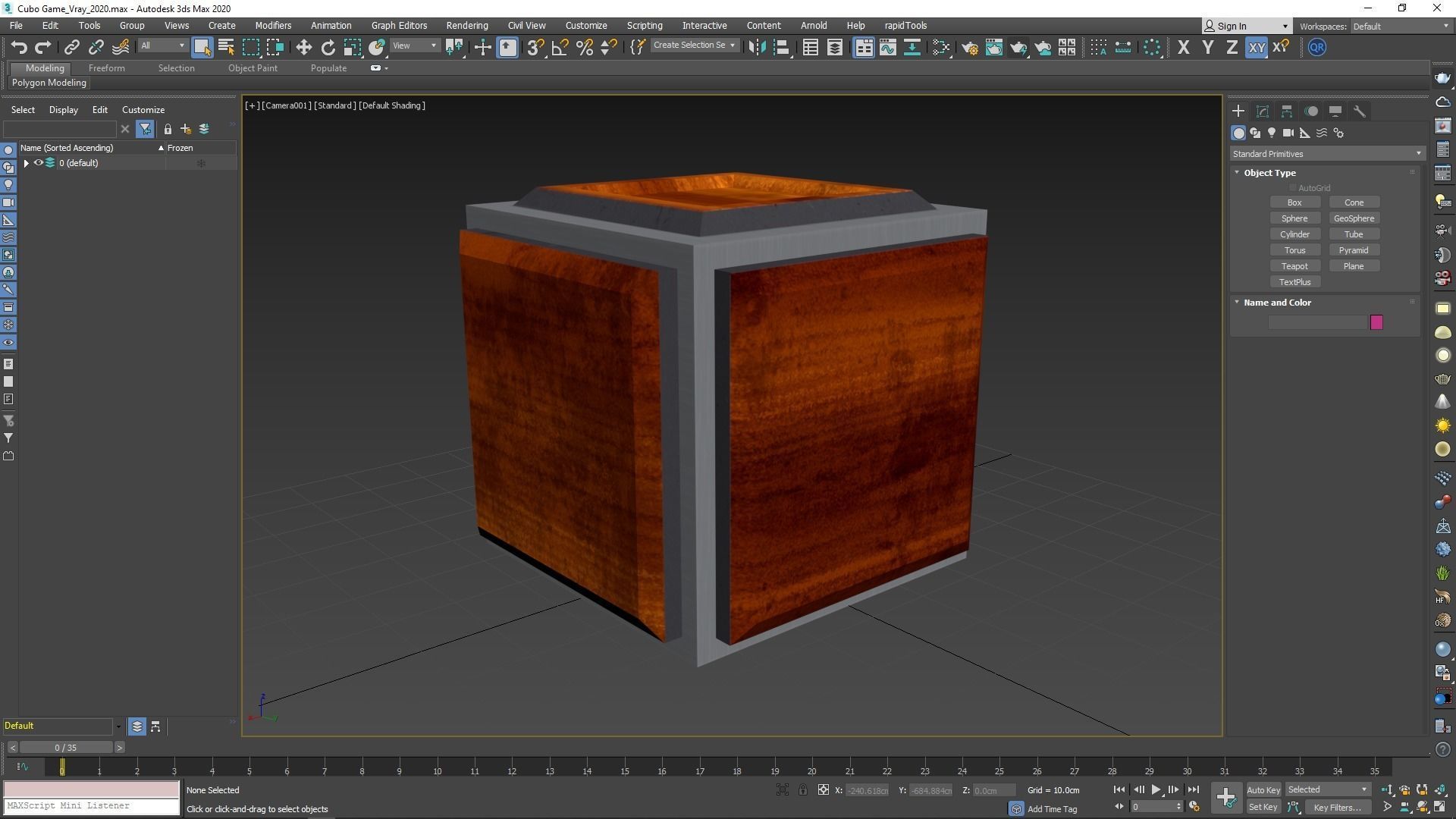 Cube Game Low Poly PBR Low-poly 3D model_6