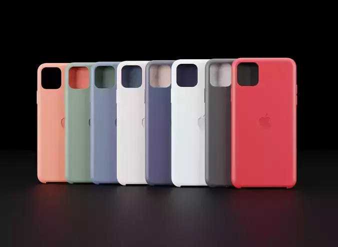 Apple Cases Of iPhone 11 and  11 Pro and 11 Pro Max 3D model
