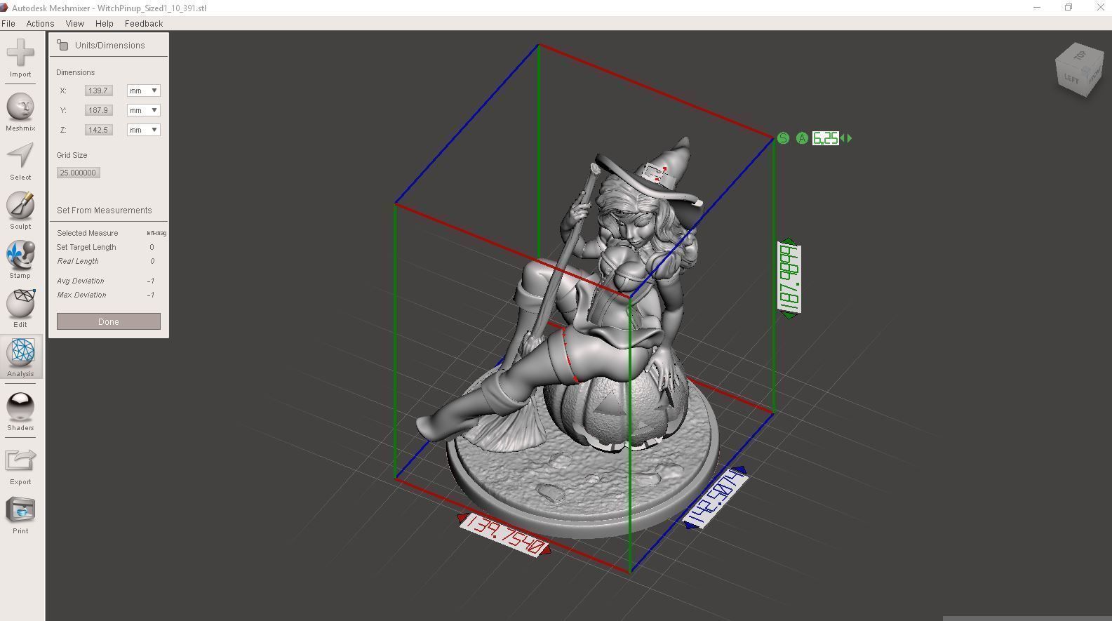 Witch Pinup - Pumpkin 3D print model_19