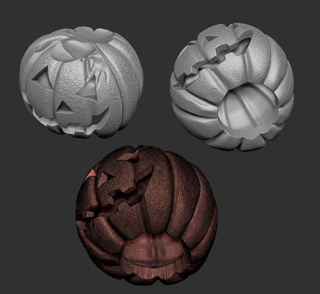 Witch Pinup - Pumpkin 3D print model_16