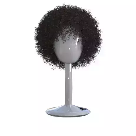 realistic hair afro wig