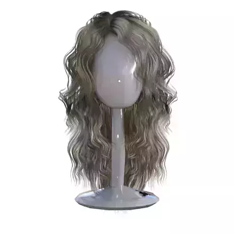 realistic hair long blonde on mannequin