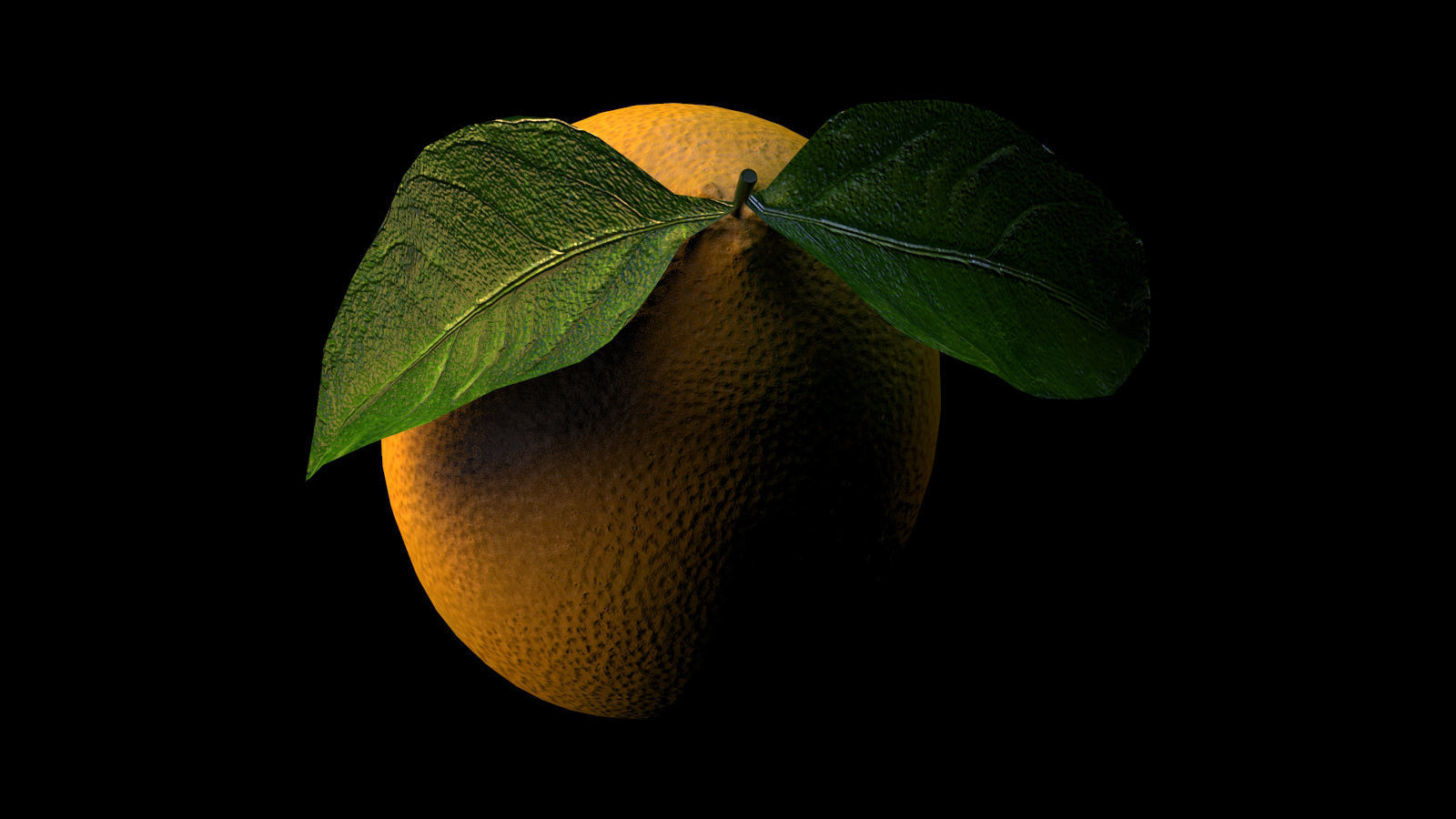 Lemon Low-poly 3D model_1