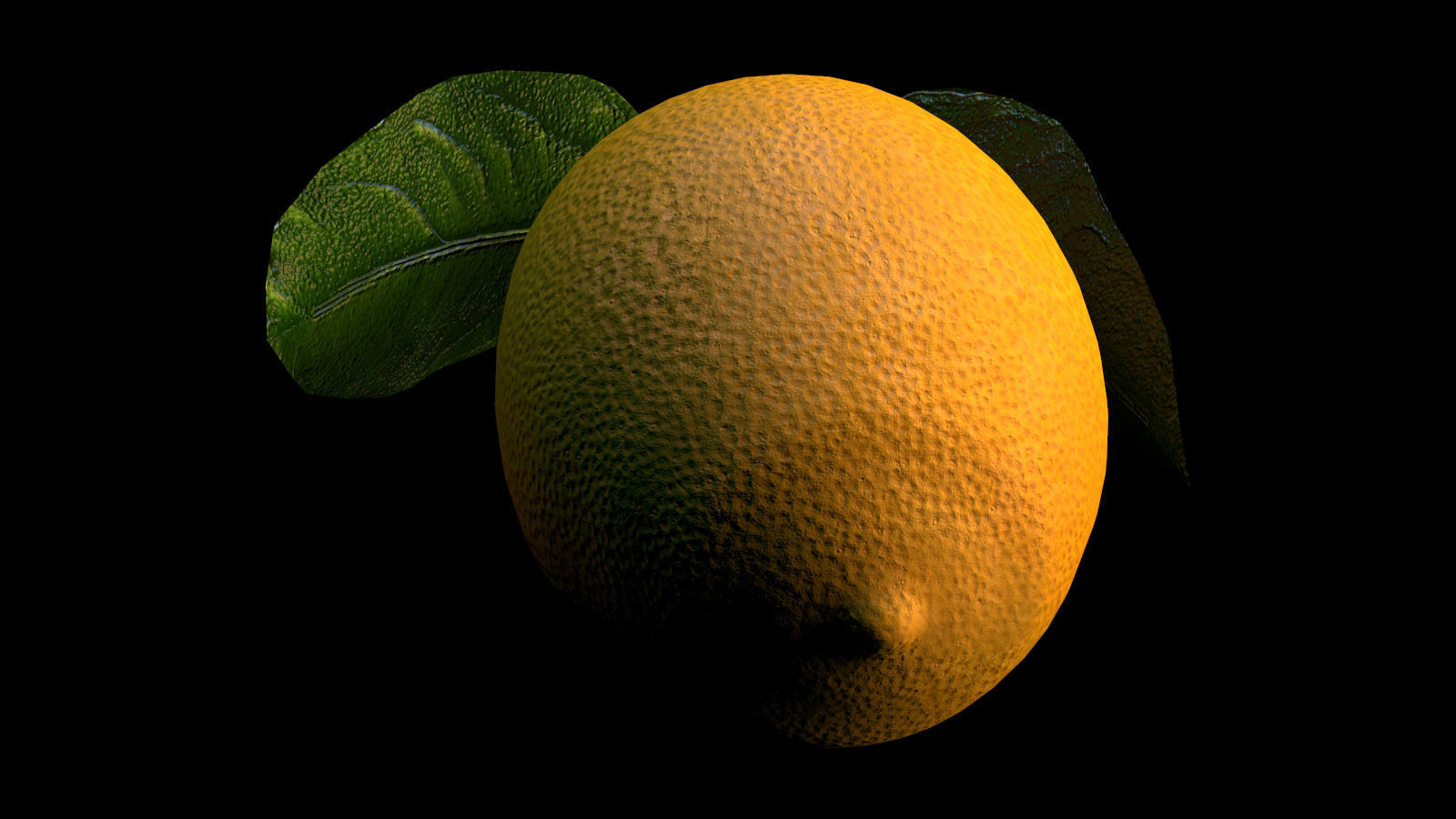 Lemon Low-poly 3D model_2