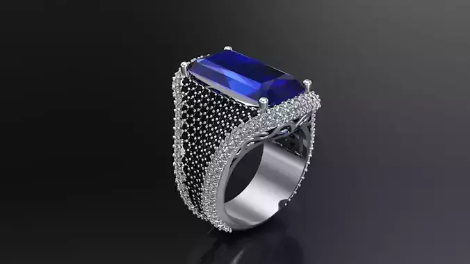 Woman Ring With Diamonds