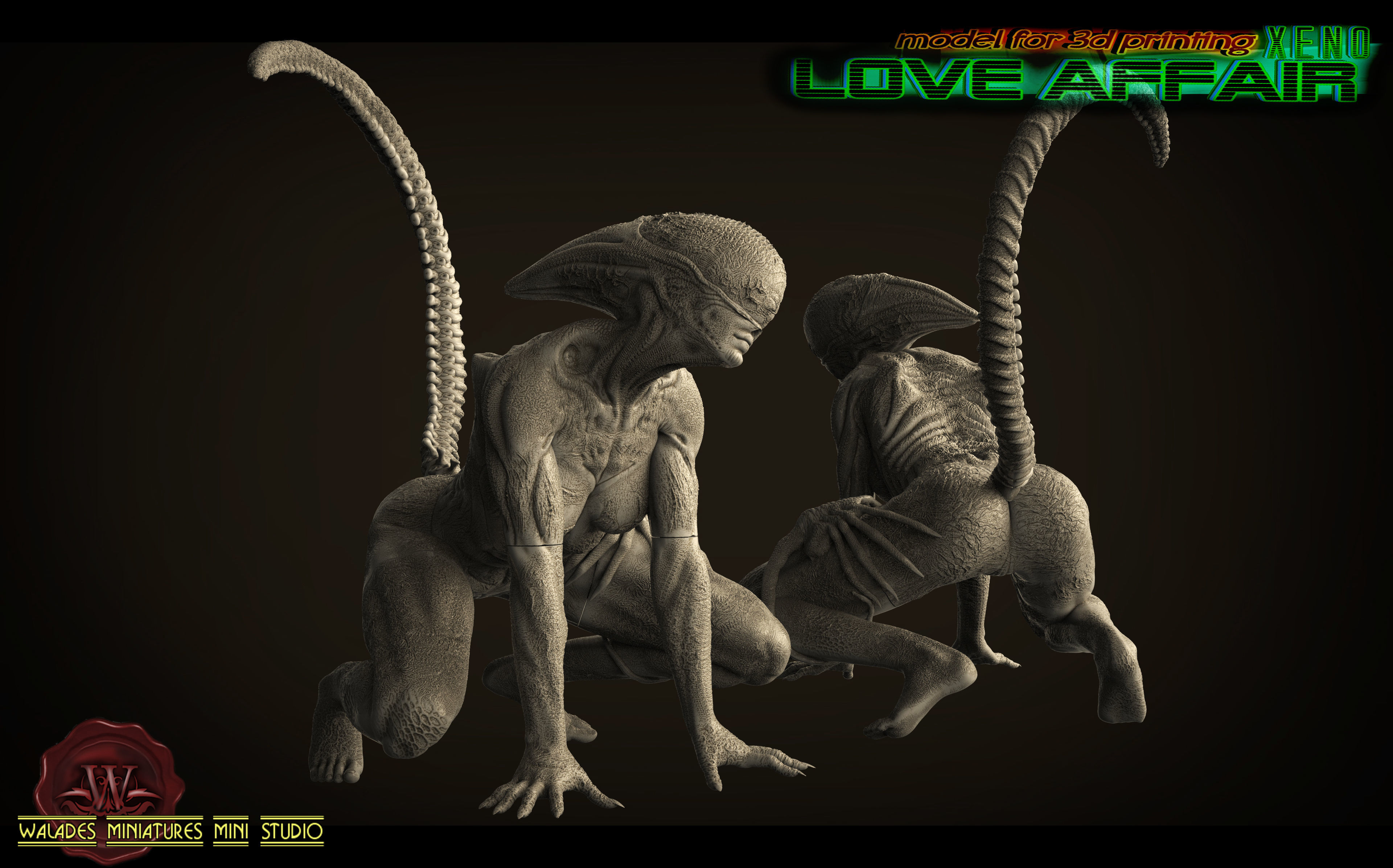 ALIEN XENO WOMAN 3D print model_0