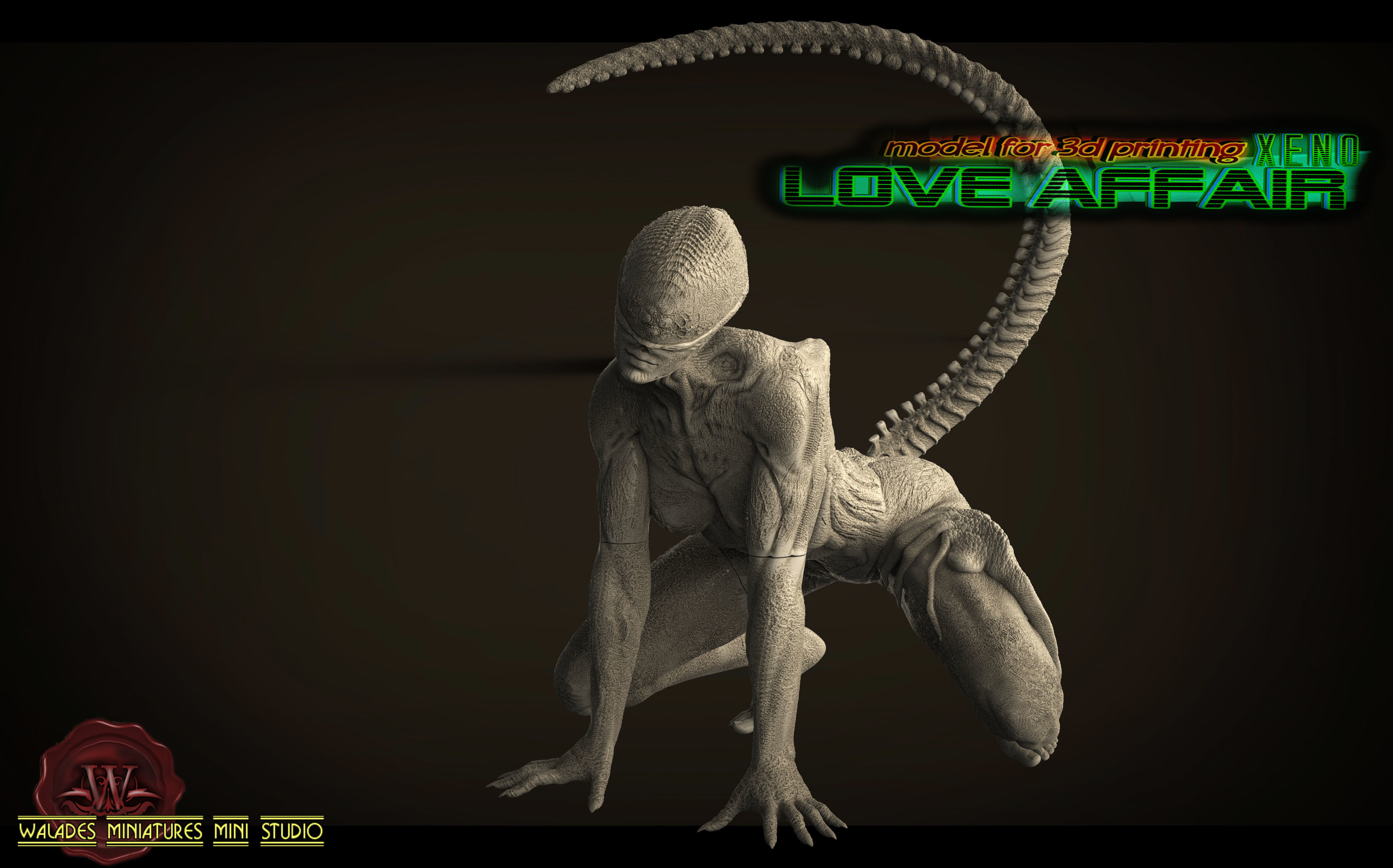 ALIEN XENO WOMAN 3D print model_1