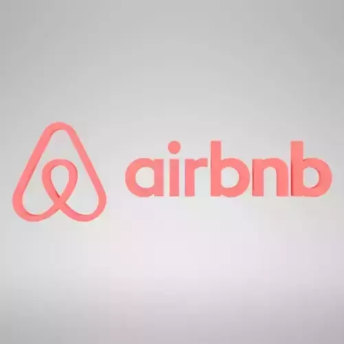 Airbnb logo  3D model