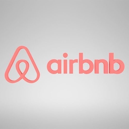 Airbnb logo  3D model