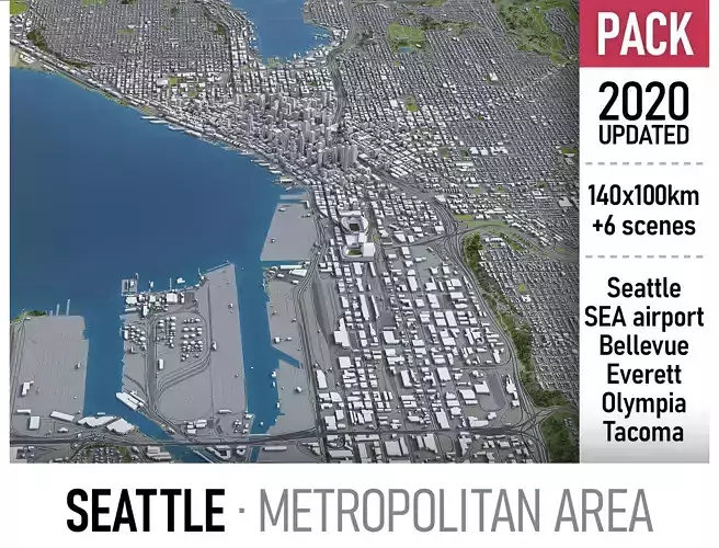 Seattle Metropolitan 3D Model Collection