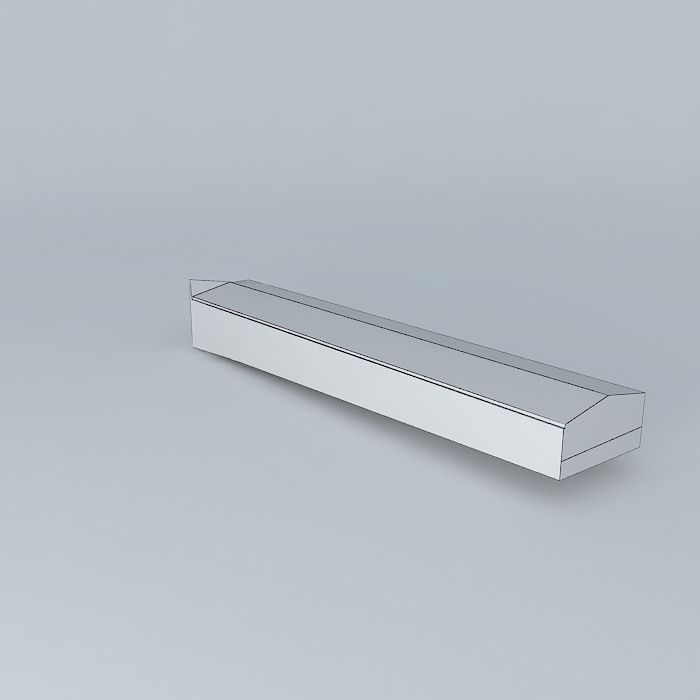 Simple House  Free 3D model_3