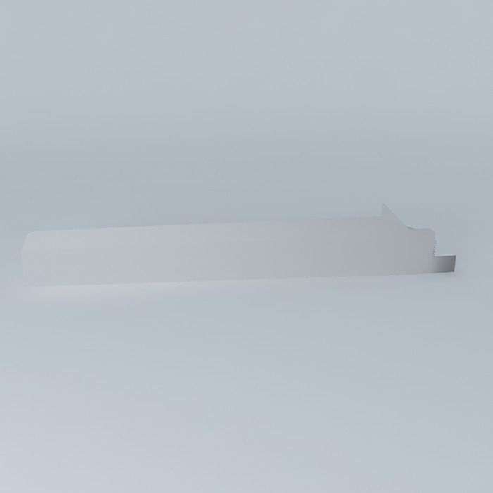 Simple House  Free 3D model_2