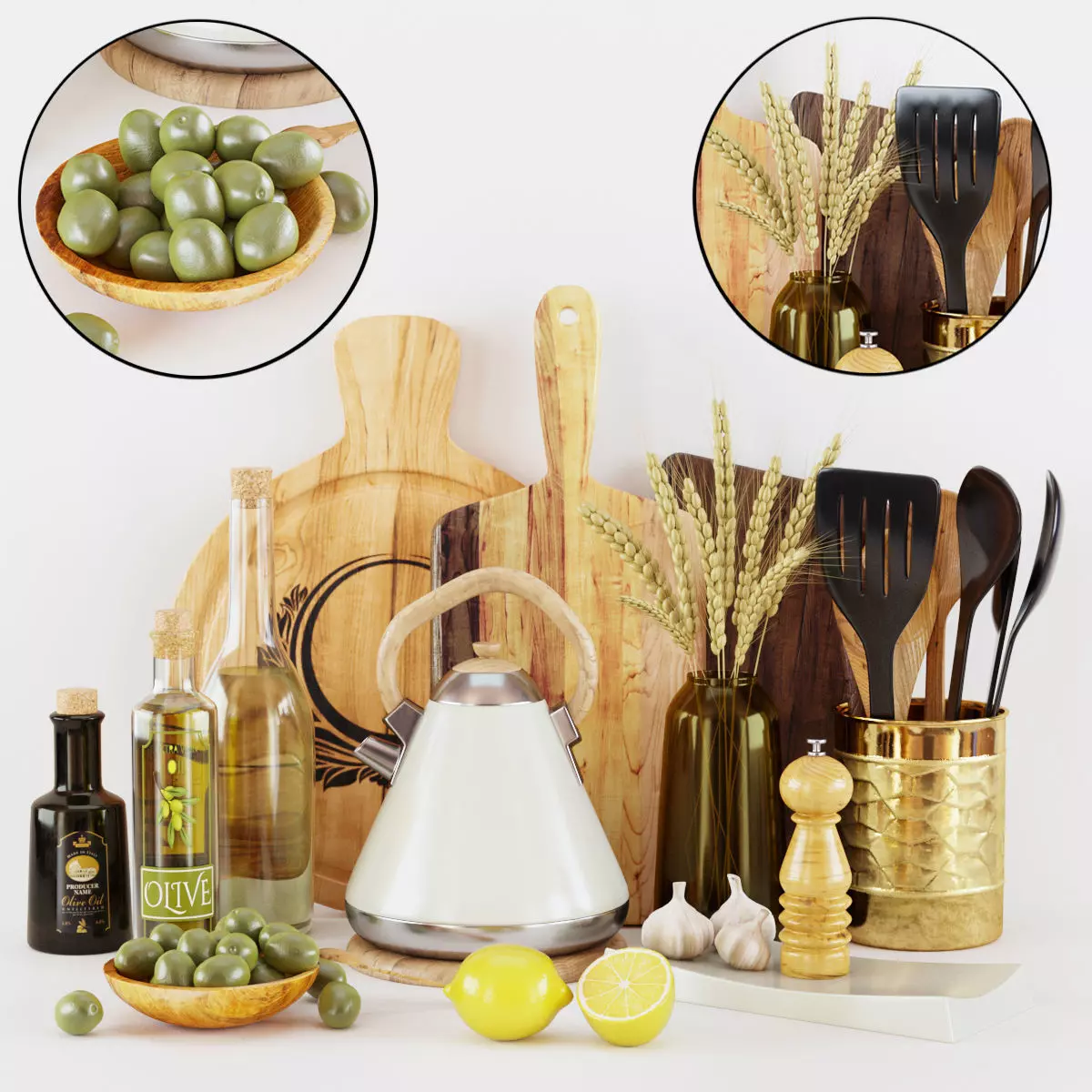 Kitchen Decorative set 047 3D model