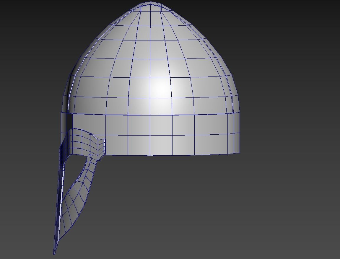 Viking Helmet Spangenhelm 2 Low-poly 3D model_7