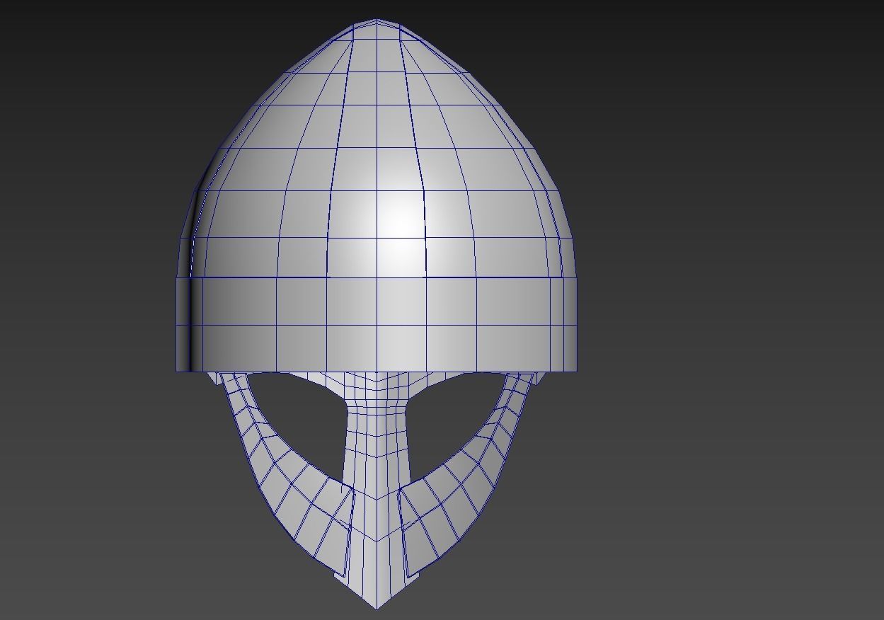 Viking Helmet Spangenhelm 2 Low-poly 3D model_8
