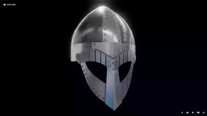 Viking Helmet Spangenhelm 2 Low-poly 3D model