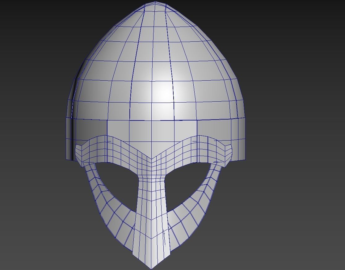 Viking Helmet Spangenhelm 2 Low-poly 3D model_6