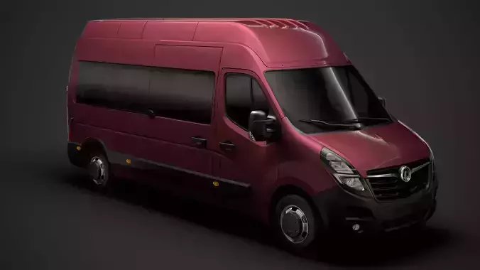 Vauxhall Movano L3H3 Minibus 2020 3D model