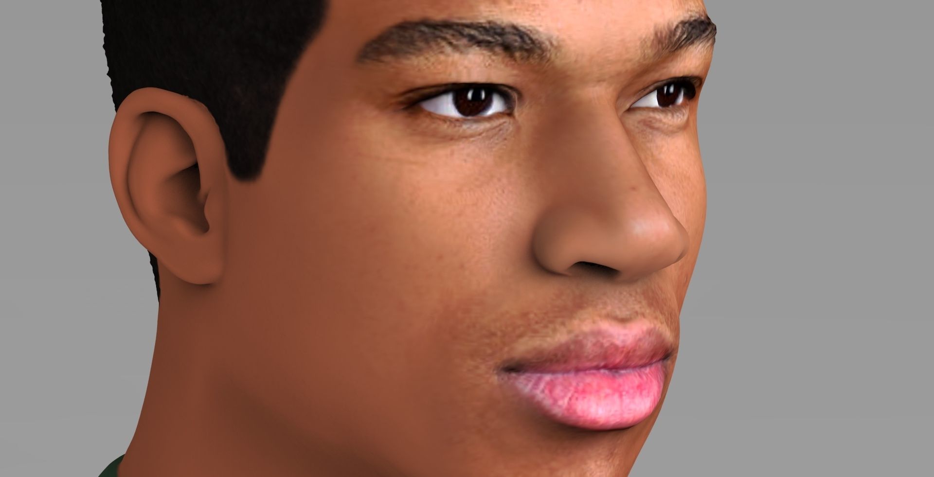 Giannis Antetokounmpo bust ready for full color 3D printing 3D print model_13