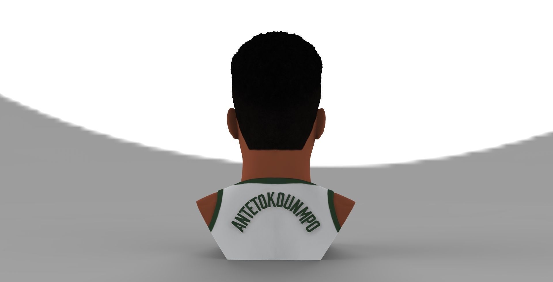 Giannis Antetokounmpo bust ready for full color 3D printing 3D print model_5