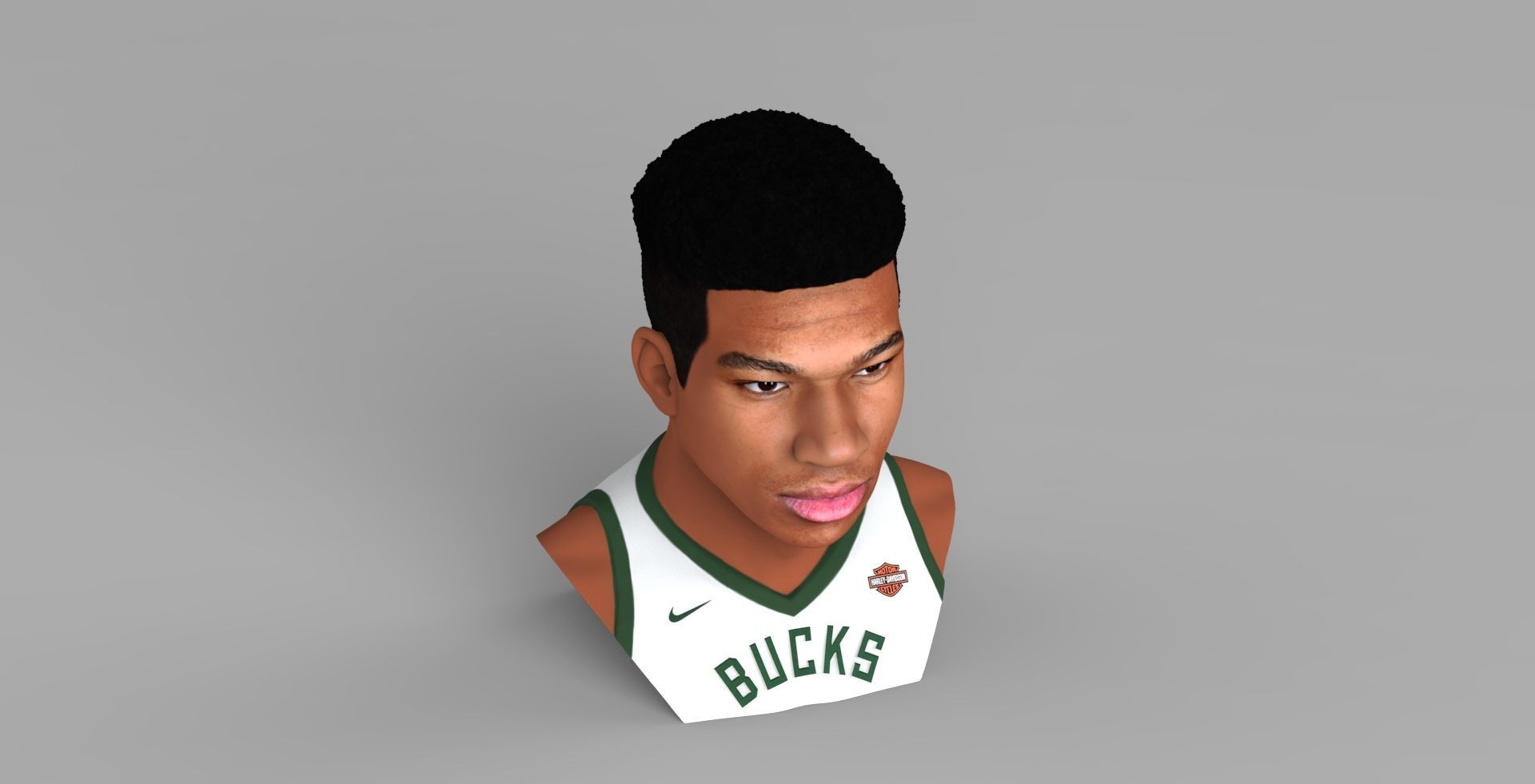 Giannis Antetokounmpo bust ready for full color 3D printing 3D print model_10