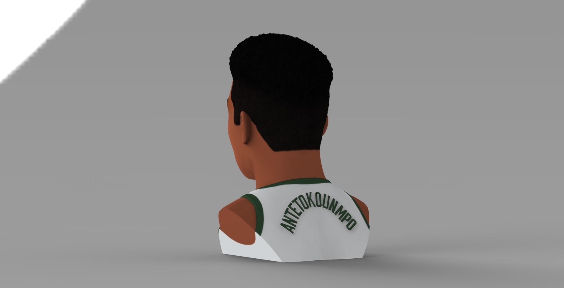 Giannis Antetokounmpo bust ready for full color 3D printing 3D print model_4