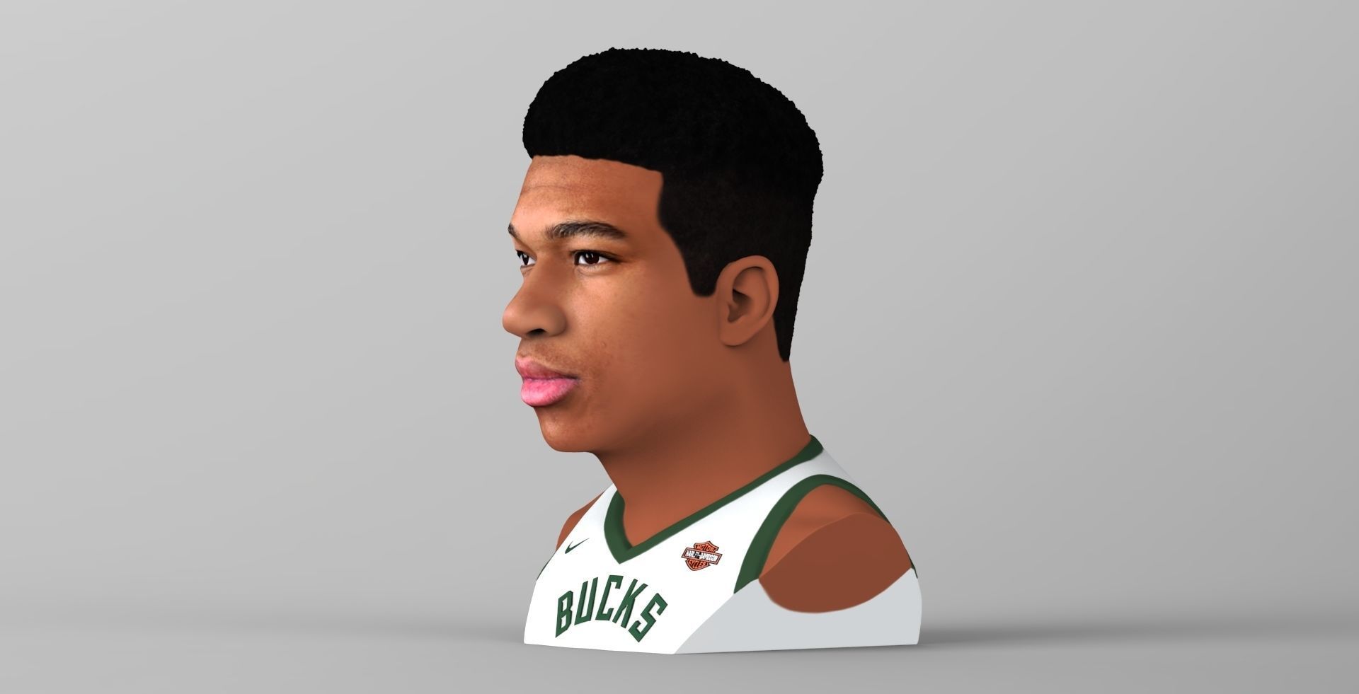 Giannis Antetokounmpo bust ready for full color 3D printing 3D print model_2