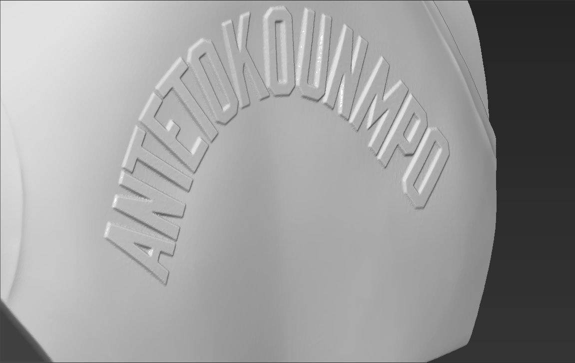 Giannis Antetokounmpo bust ready for full color 3D printing 3D print model_51