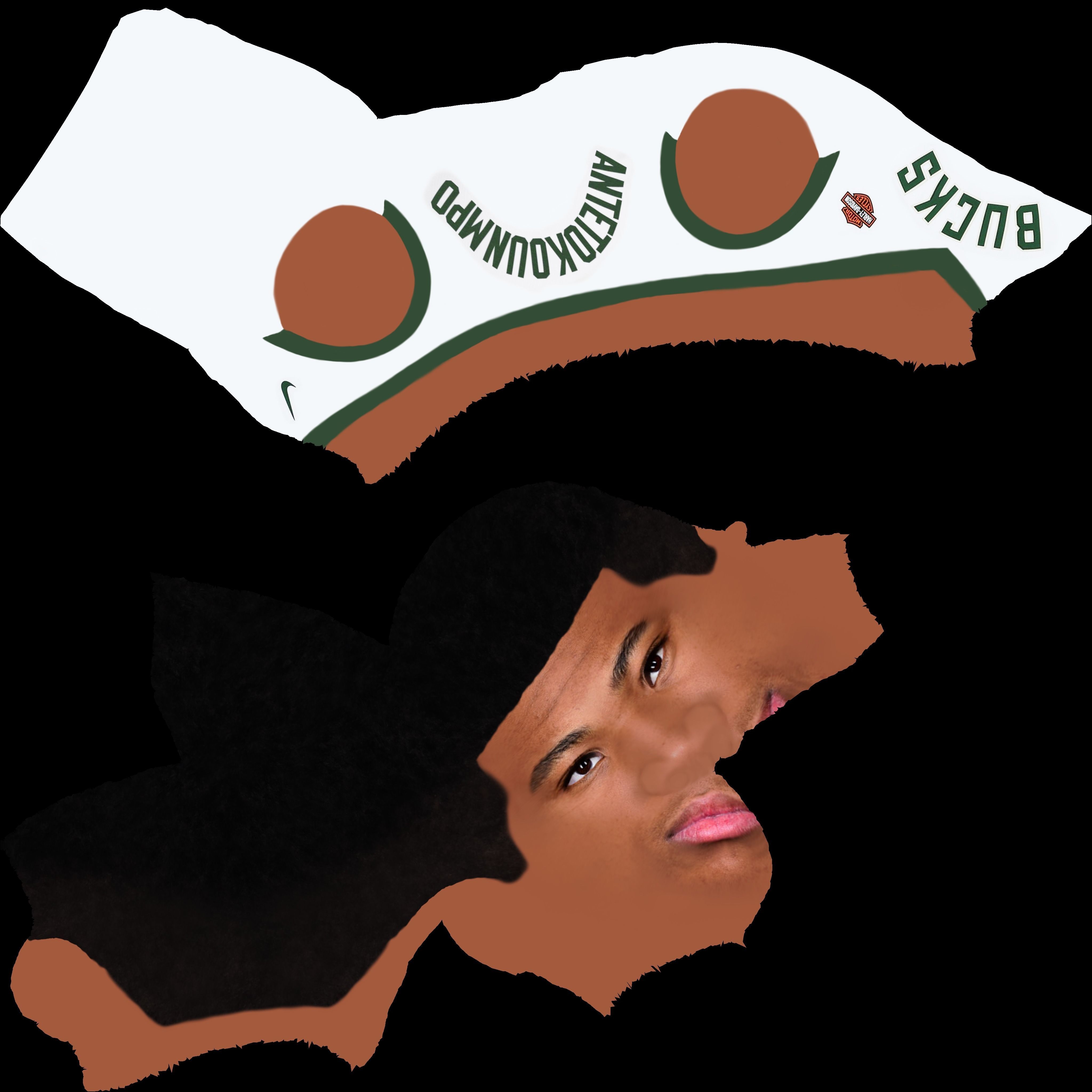 Giannis Antetokounmpo bust ready for full color 3D printing 3D print model_27