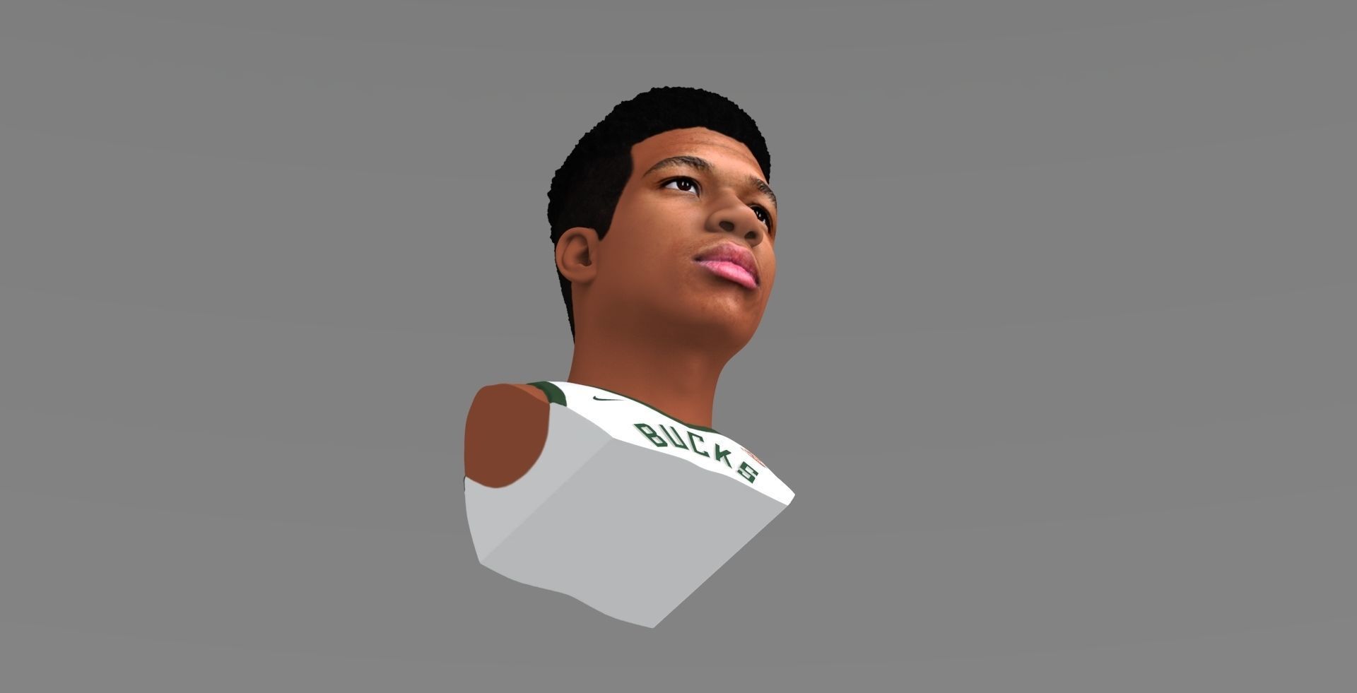 Giannis Antetokounmpo bust ready for full color 3D printing 3D print model_14