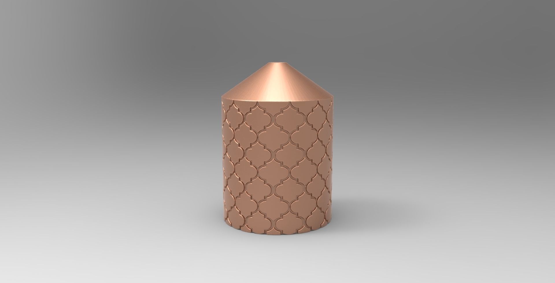 Decorative Candle for 3D printing and mold making 3D print model_2