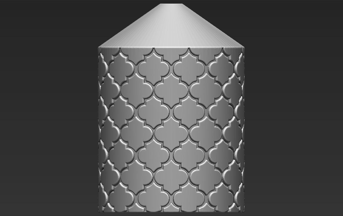 Decorative Candle for 3D printing and mold making 3D print model_7