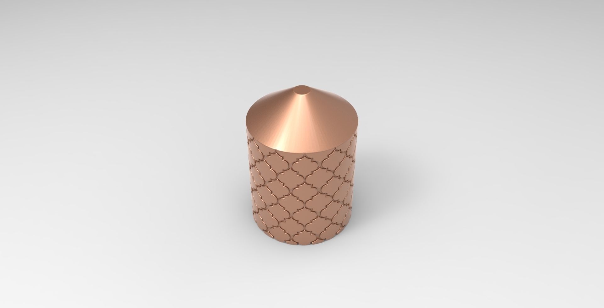 Decorative Candle for 3D printing and mold making 3D print model_3