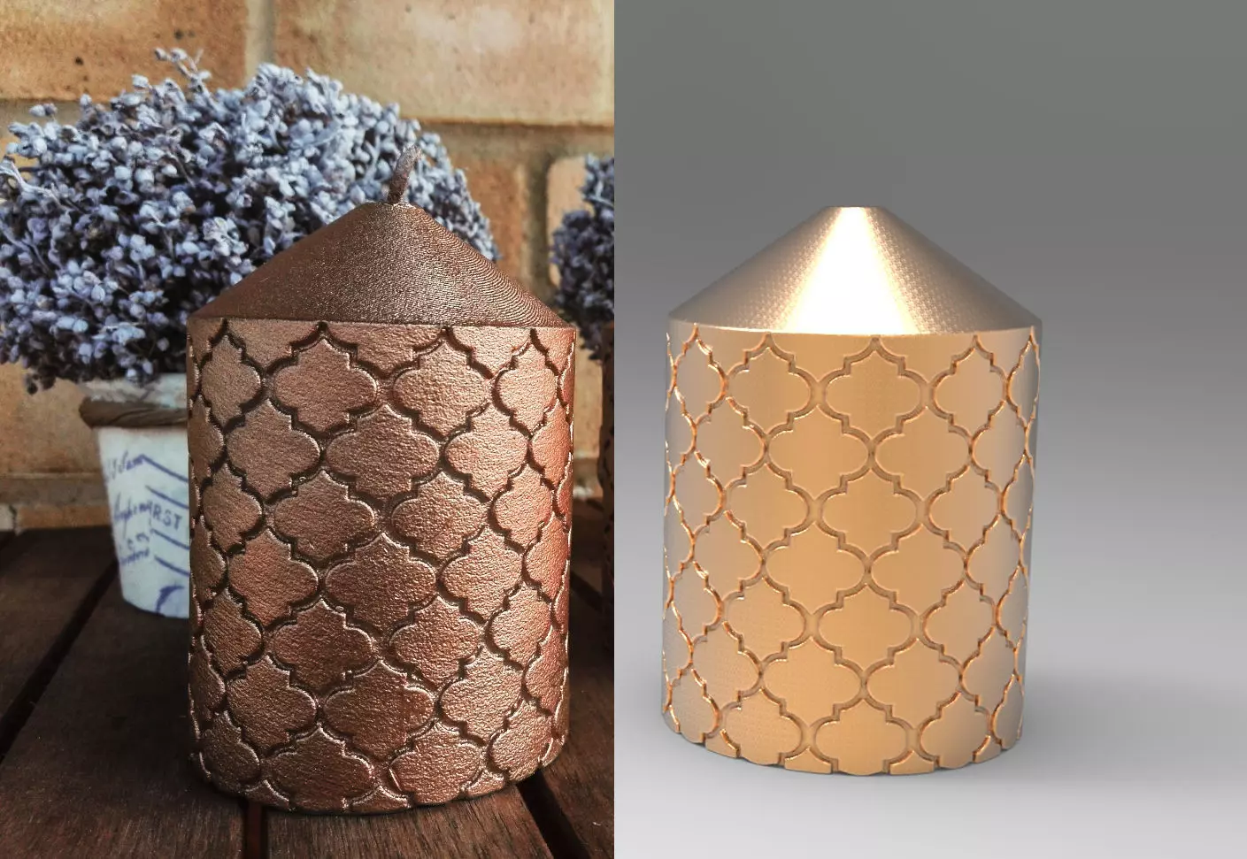Decorative Candle for 3D printing and mold making 3D print model_0