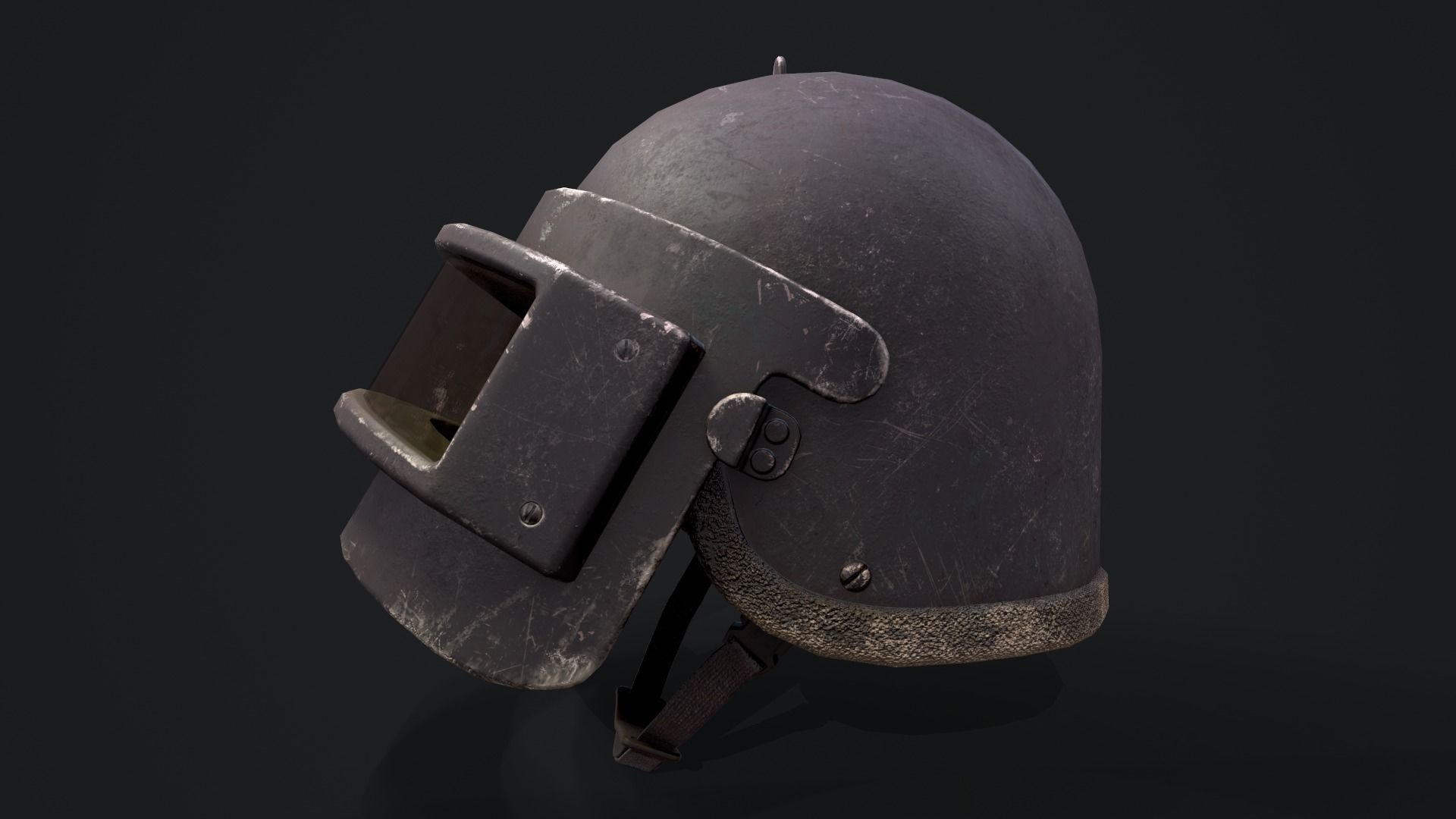 Helmet K6-3 Low-poly 3D model_2