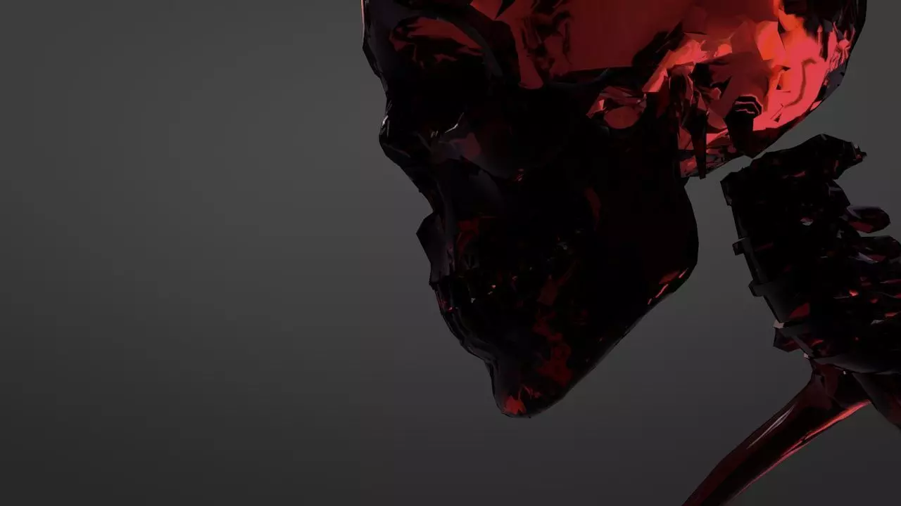 Skeletons Kicking 3D model_0