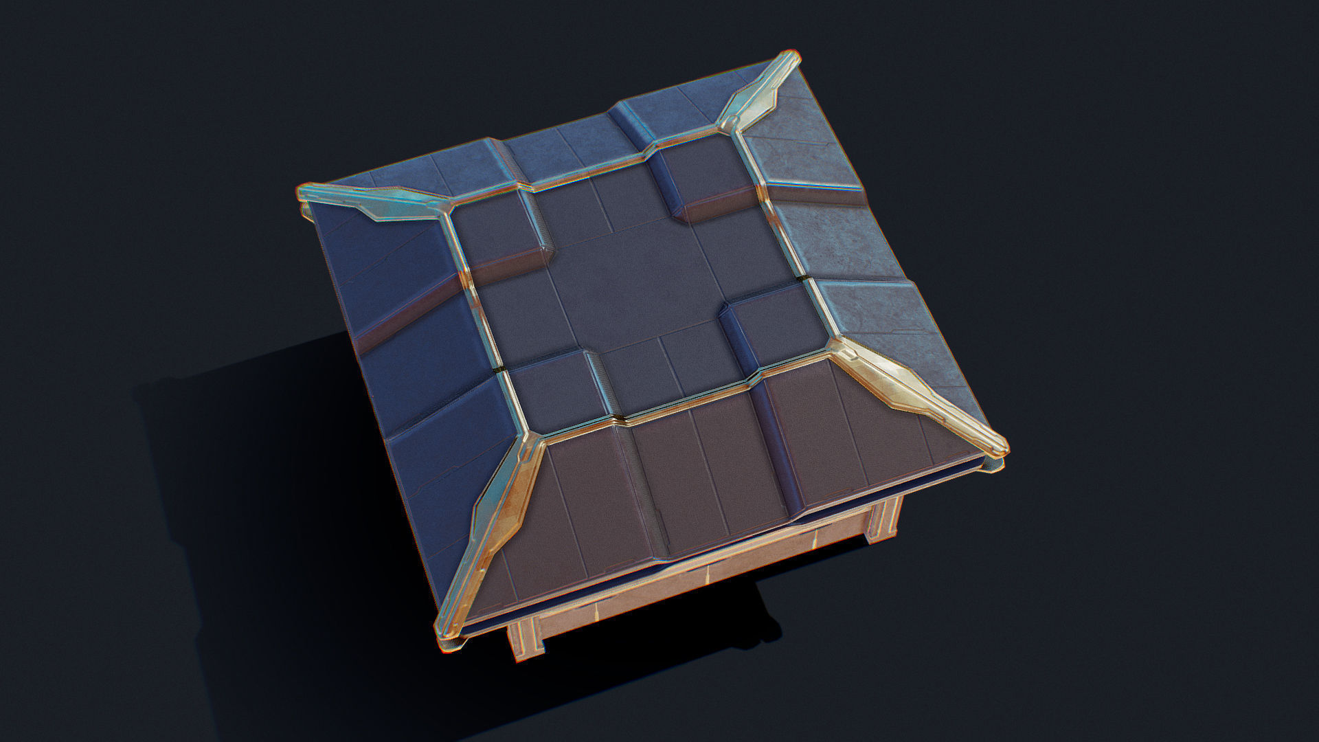 Zen Future Town House 2 Low-poly 3D model_4