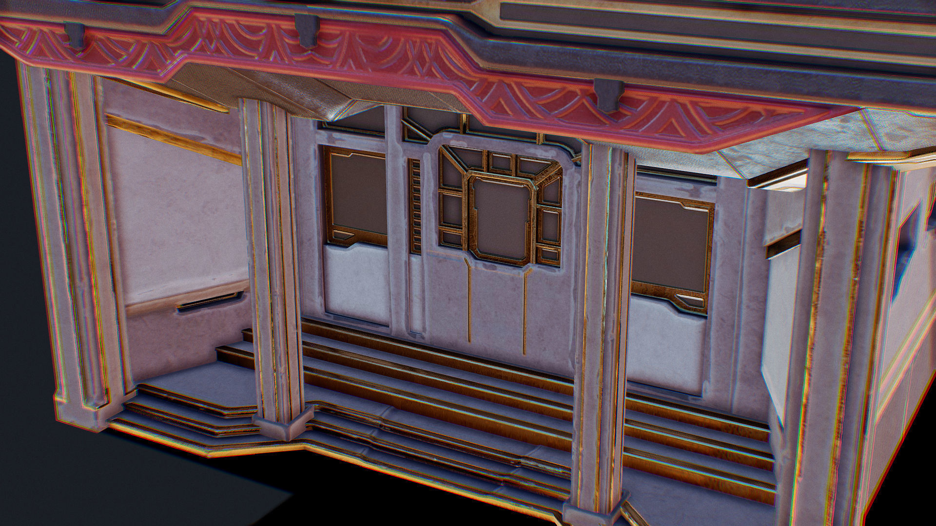 Zen Future Town House 2 Low-poly 3D model_18