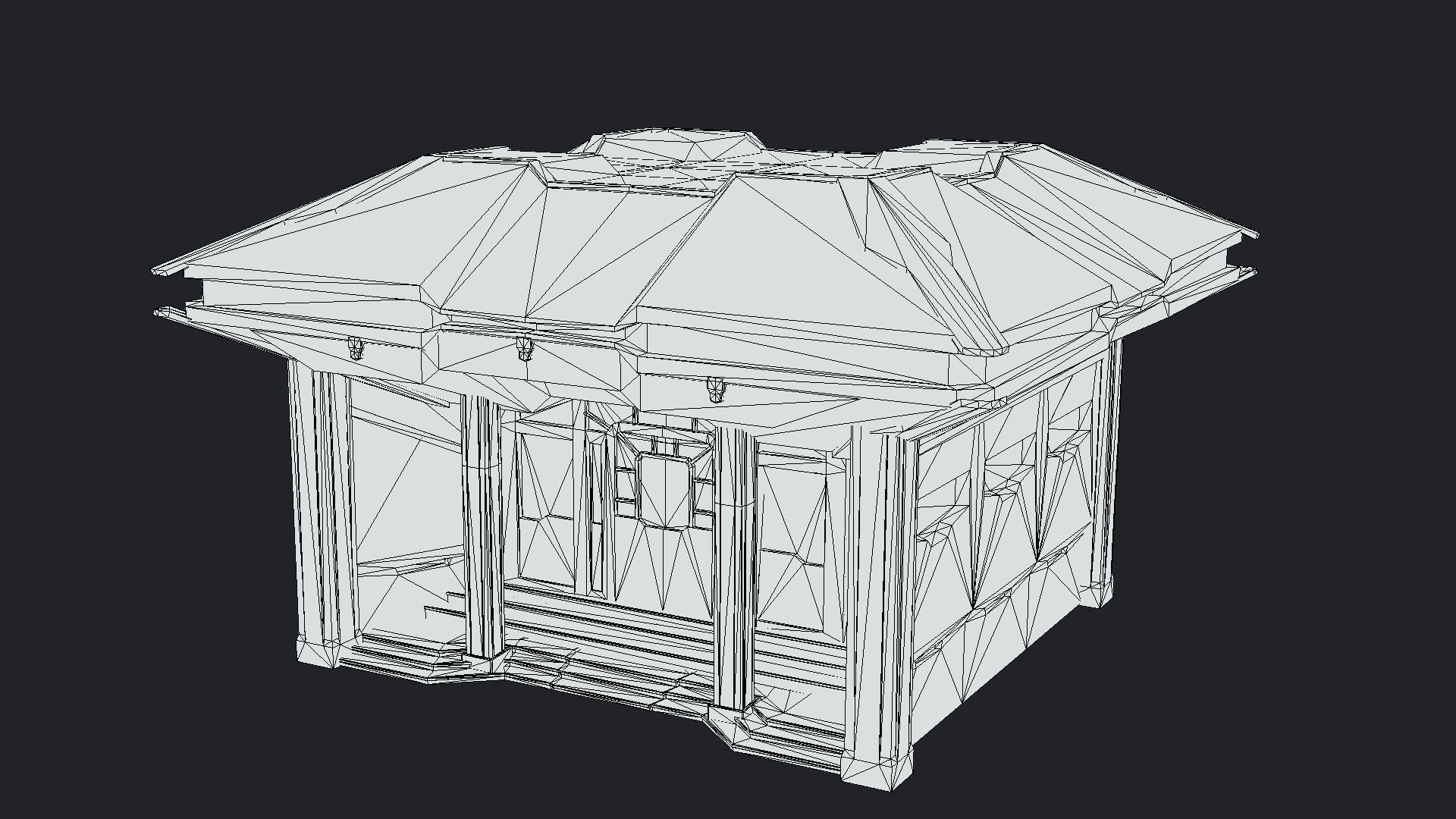 Zen Future Town House 2 Low-poly 3D model_11